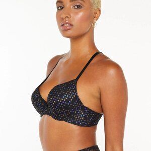 Disco Lace Up Push-Up Bra Iridescent Lace Savage X